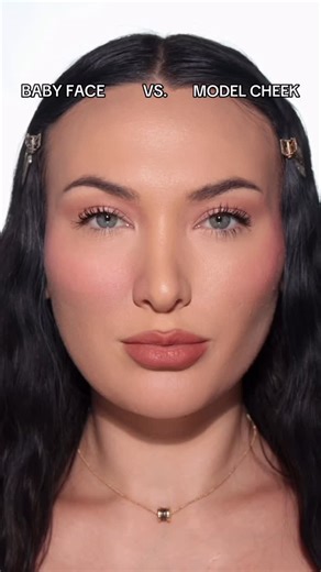 Anastasia 🧚🏻‍♀️ | Baby face vs. model cheek contour technique ✨ | Instagram