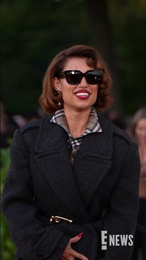 She's a Raye of sunshine. ☀️ Raye arrives to the Burberry show at London Fashion Week.