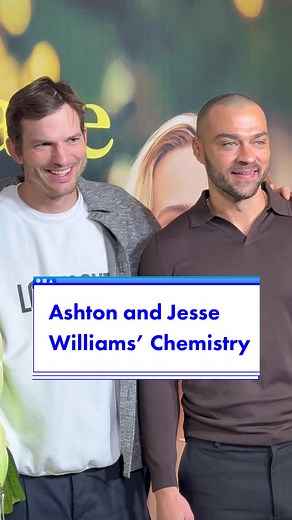Ashton Kutcher and Jesse Williams Chemistry at Your Place or Mine Premiere
