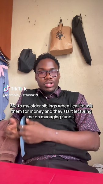 You go send am or not 💀#fyp #relatable #nigeriantiktok🇳🇬 #oldersibling #sibling #pocketmoney