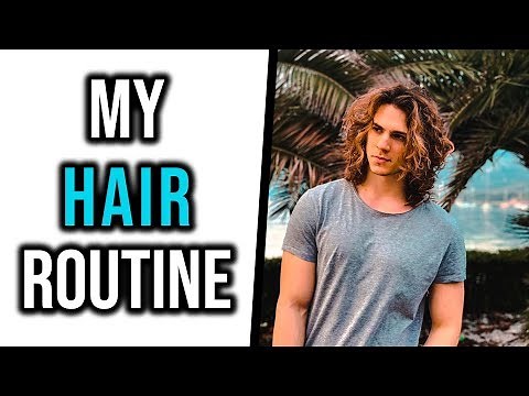 Long CURLY HAIR Shower Routine For MEN - My Model Routine