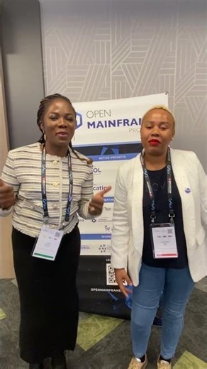 Birthday wishes from Yetunde Obakeye (Mainframe Open Education) and Glory Mlay