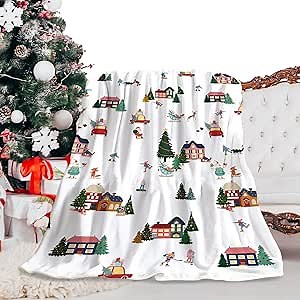 Cozy Throw Blanket for Couch Bed Sofa: Ultra-Soft, Warm, and Perfect for Winter Holidays