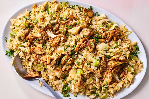 Crab Rice Recipe (with Video) • 5★ • 30 min, plus rice cooking time