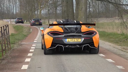 Luxury sports cars show off speed and power