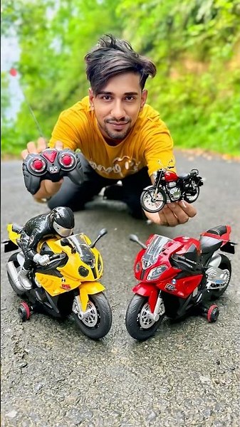 Mini Royal Enfield Bike Vs RC BMW Super Bike Unboxing🔥