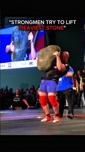 World Strongest Man Record On Heaviest Stone Lift #gym #gymmotivation #getstrong #stonelifting