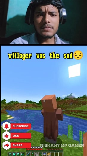 villager sad moments 💔#minecraft #shorts