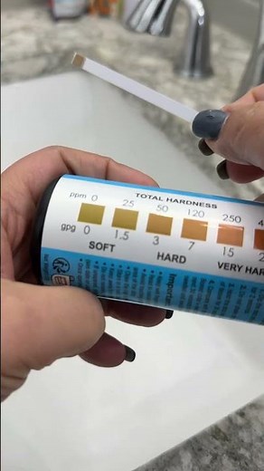 Easy way to test water hardness at home without the hassle #hardwater #watertest #watertesting