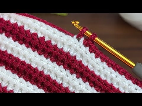 Two-Color Crochet Blanket Pattern | Easy & Versatile Stitch Tutorial