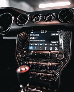 DynaCarbon™️ Carbon Fiber LHD Full Multimedia Console Frame Trim Overl