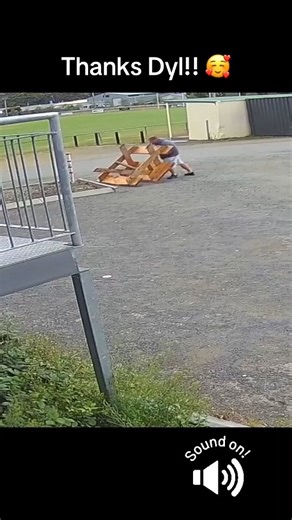 Huon Valley PCYC on Instagram: "💙 Big thanks to our member Dylan Lovell! On Saturday afternoon one of our very heavy outdoor picnic benches was tipped over - and as you can see here, Dyl (aka Muscles) kindly took the time to put it back where it belongs 💙 Community spirit like that never goes unnoticed. To the young rascals who were hanging out - we will do some classic old-person speak and say “we’re not mad, just disappointed”. We get that boredom happens sometimes and here at Huon Valley PC