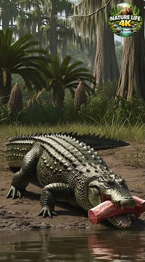 Deinosuchus: The Giant Prehistoric Crocodile 🐊 | Nature Life 4K