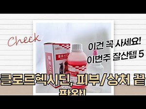 피부/상처 소독 끝판왕! 클로르헥시딘 활용법 (feat. 마데카/강아지)
