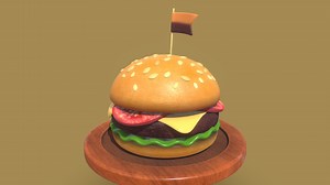 Burger - Download Free 3D model by Juzeone