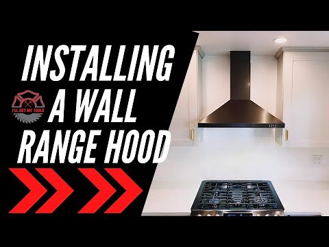 Installing Wall Mounted Stainless Range Hood with an Outside Vent