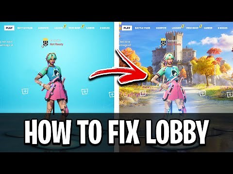 How to Fix Blue Lobby Background in Fortnite Chapter 4! (Fix Blue Lobby)