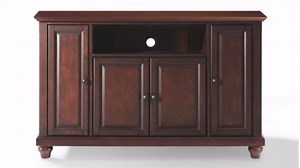 Amazon.com: Crosley Furniture Cambridge Corner TV Stand for 50+ inch TVs, Entertainment Center with Storage Shelves, Vintage Mahogany : Home & Kitchen