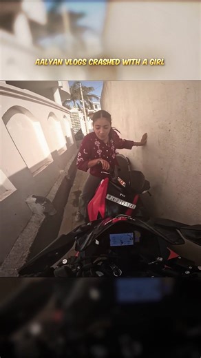 Aalyan vlogs crashed with a Girl Scooty | Girl fight with Aalyan vlogs #shortvideo