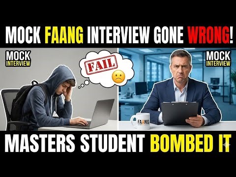 Mock FAANG Coding Interview With a Masters Student - Medium Difficulty - No Hire