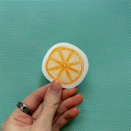 Watercolor Orange Sticker | Orange, Illustration, Cute, Funky, Water Bottle Sticker, Stationery, Diva, Dance, VSCO - Etsy