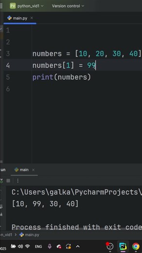 איך מחליפים איבר ברשימה בפייתון? 🤯 פייתון ב30 שניות!