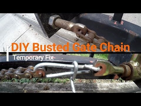 DIY Busted Gate Roller Chain Temporary Fix