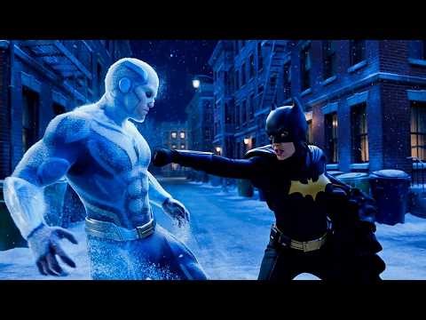 Iceman vs Batgirl: Epic Marvel vs DC Fight in Snowy New York City! (Fan Animation Battle)