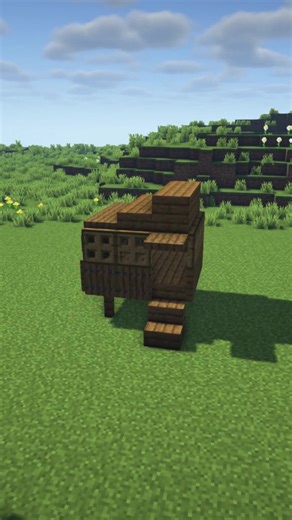 Minecraft Chicken Coop Design #minecraft #minecraftbuilding #minecrafttutorial #fyp #fypage