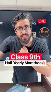 Half Yearly Marathon Class 9th 🔥 Ganita Manjari #class9