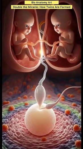 Double the Miracle: How Twins Are Formed | Bio Anatomy Art | Gut Health