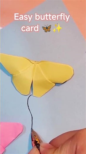 easy butterfly card making 🦋#Shorts #DIYbirthdaycard #cardmaking #craft #DIY#paper#youtubeshorts