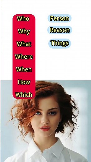 WH Questions | What, When, Where, Why #Shorts