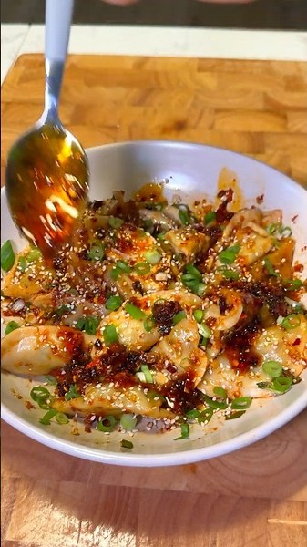 Dumplings: The Garlic Chili Oil Upgrade