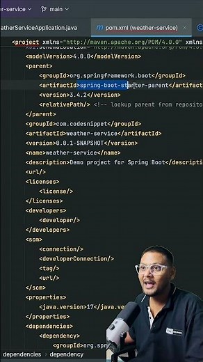 What Is Spring Boot Starter Parent In pom.xml? 🤔 #springboot #coding
