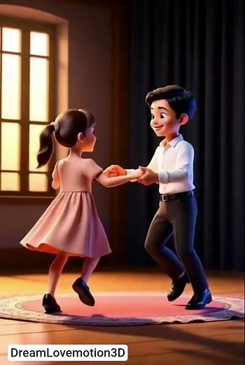 💃 Boy & Girl Romantic Couple Dance | 3D Love Animation Shorts #Trending #Shorts