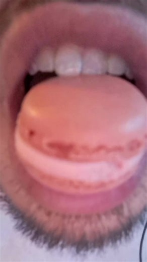 ASMR Macaron eating sounds #asmr #asmrtiktoks #asmrtriggers