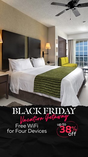 Save up to 38% this Black Friday at Hotel Marina El Cid Spa & Beach Resort in Riviera Maya. Enjoy all-inclusive perks, Daily Resort Credit, and 2 kids (12 & under) or 2 juniors (17 & under) stay free when booking large suites. Use BFRIDAY25M and book by November 30, 2025. | El Cid Resorts