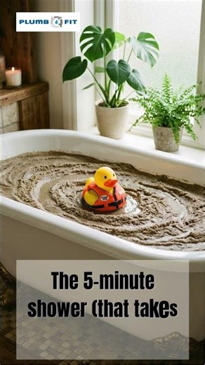 The 5-Minute shower (That takes 20 minutes to drain)