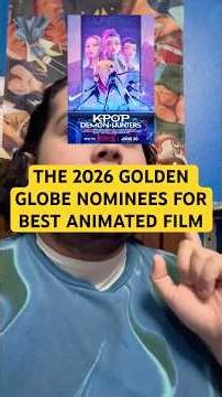 THE 2026 GOLDEN GLOBE NOMINEES FOR BEST ANIMATED FILM #comedy #funny #goldenglobes #shorts