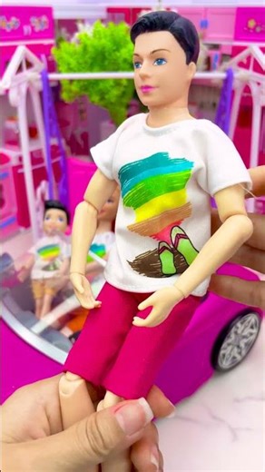 Satisfying With Unboxing Barbie Doll Family Toys, ASMR Video #shorts