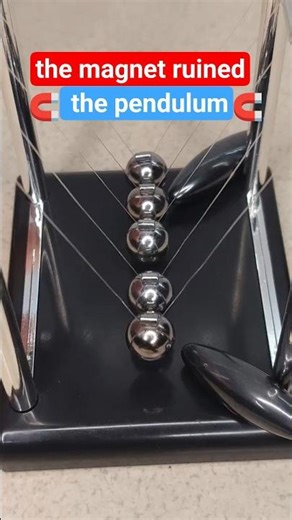 Newton pendulum. 5 ball. Magnet.🧲