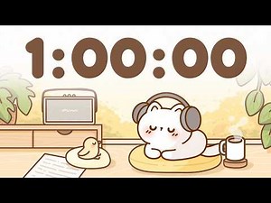 60 Minute Timer 🐱 1 Hr Study Timer for Classroom Focus