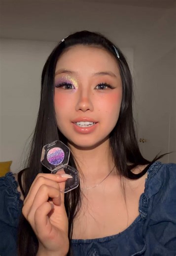 Soo sparkle,LOVE IT🫧💕#vibesssss #rainboweyeshadow #glitter #multichrome #fyp