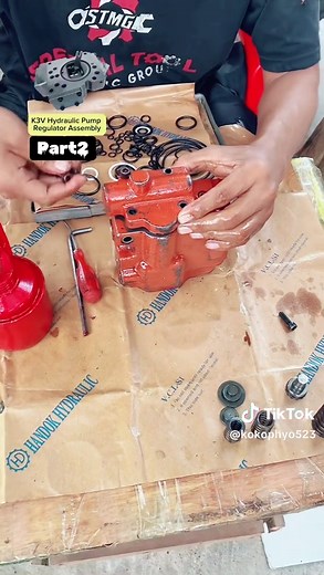 K3V Hydraulic Main Pump Regulator Assembly -part 2 #kkpmechanic #heavymachinery #knowledgesharing #excavator
