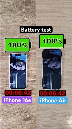 iPhone Air vs iPhone 16e battery test!