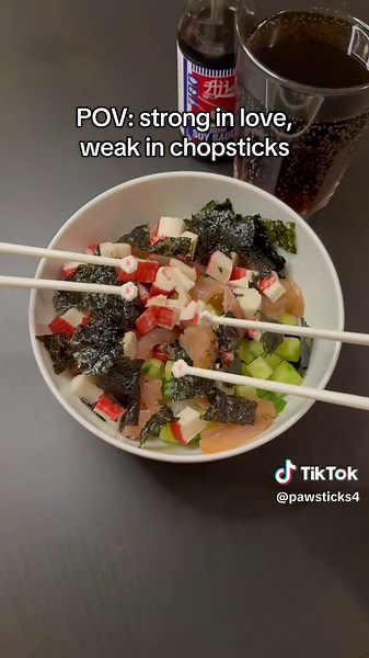 Together we can do anything… except use chopsticks 🥲 | chopsticks