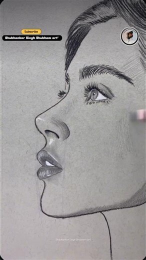 Drawing Lips From Side View - Step By Step Tutorial #trendingshorts#drawingtutorial#asmr#drawing#bts
