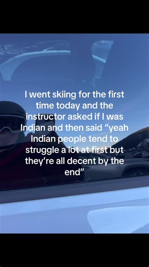 Some stereotypes are… true (also ignore my Jerry gap 🫣) #skiing #indian #desi #fyp