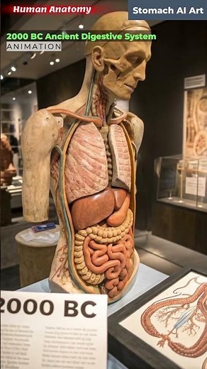 Ancient Digestive System Animation | Stomach AI Art | 01